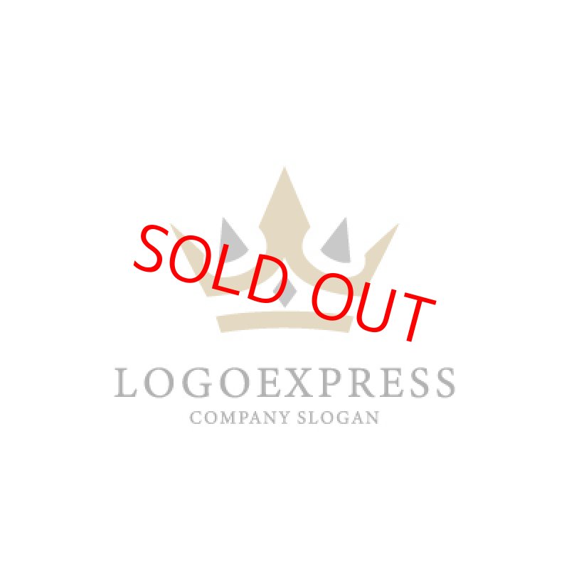 画像1: 高級感のある王冠のロゴ (1)