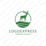 画像1: 牡鹿の雄大なロゴ (1)