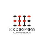 画像1: 計算機をモチーフにしたロゴ (1)