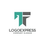 画像1: モダンなTFロゴ (1)