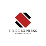 画像1: 幾何学的でモダンなSロゴ (1)