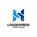 画像1: モダンなH字ロゴ (1)