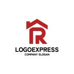 画像1: モダンなRとPハウスのロゴ (1)