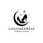 画像1: 三日月とハイヒールと星のロゴ (1)