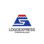 画像1: 富士山とS字を組み合わせたロゴ (1)
