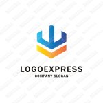 画像1: 山の六角形のロゴ (1)