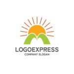 画像1: M山と太陽のロゴ (1)