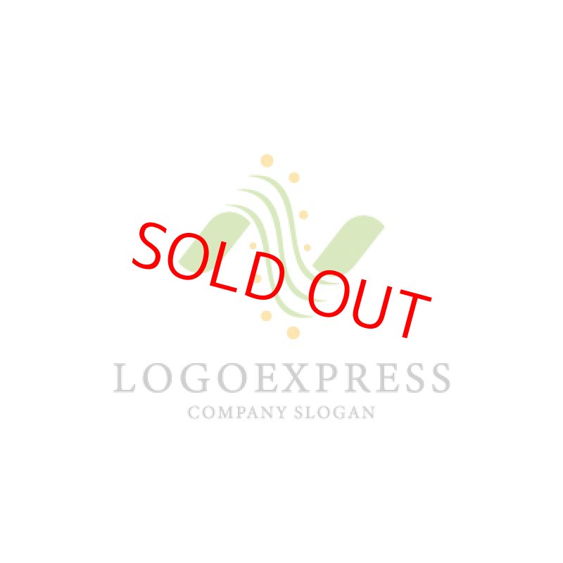 画像1: N流れを表す植物ロゴ (1)