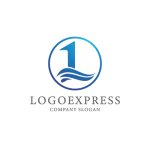 画像1: ナンバーワンの海ロゴ (1)