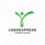 画像1: 素敵なリボンと弾むボールのロゴ (1)