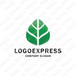 画像1: 素敵な葉っぱのロゴ (1)