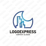 画像1: 夜の街のロゴ (1)