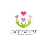 画像1: 愛を育む手のロゴ (1)