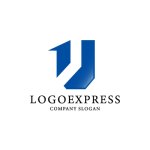 画像1: 数字1とUロゴ (1)