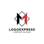 画像1: 対称的な「M1」ロゴ (1)