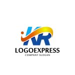 画像1: ブルーとオレンジのKRロゴ (1)