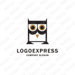 画像1: フクロウをモチーフにしたロゴ (1)