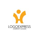 画像1: 親しみやすいHと人のロゴ (1)