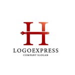 画像1: 羽根ペンのHロゴ (1)