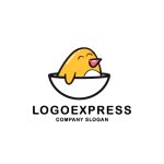 画像1: ペンギンの卵のロゴ (1)