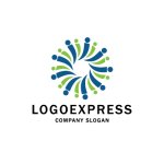 画像1: 人々を繋ぐ地球のロゴ (1)