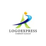 画像1: 「A」と「R」と人物を組み合わせたロゴ (1)