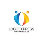 画像1: O字と人々を象徴するロゴ (1)