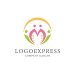 画像1: M字、蓮、そして人々を象徴するロゴ (1)