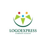 画像1: 支え合う三人のロゴ (1)