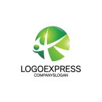 画像1: 躍動感あふれるKと人を象徴するロゴ (1)