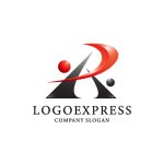 画像1: 人々を繋ぎ、未来を拓く情熱的なRロゴ (1)