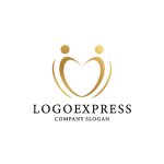 画像1: 人々の愛とつながりのロゴ (1)