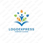 画像1: 人々と健康と葉のロゴ (1)