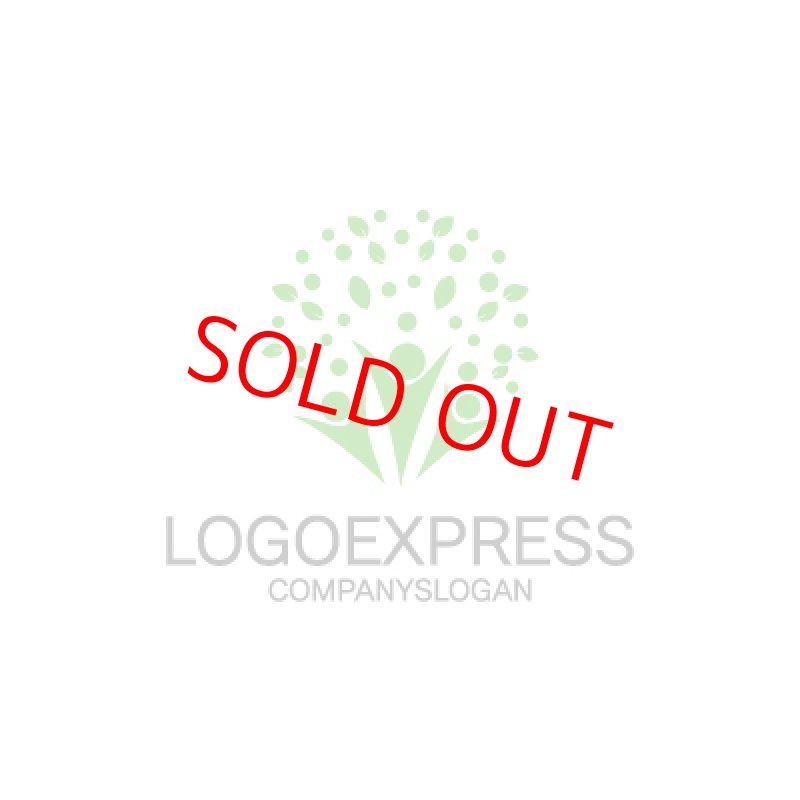 画像1: 三人と木のロゴ (1)