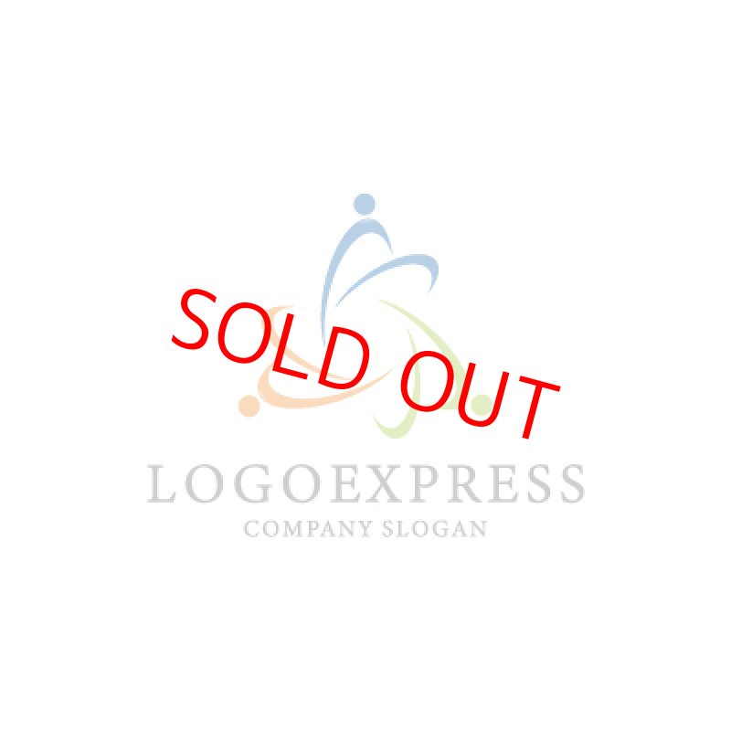 画像1: 人々をつなぐ抽象的なロゴ (1)