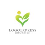 画像1: 人と自然が育むハートウェルネスロゴ (1)