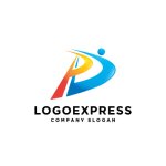 画像1: 人物と「PD」の未来的なロゴ (1)