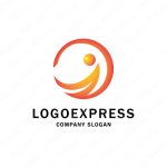 画像1: 人の上昇していくロゴ (1)