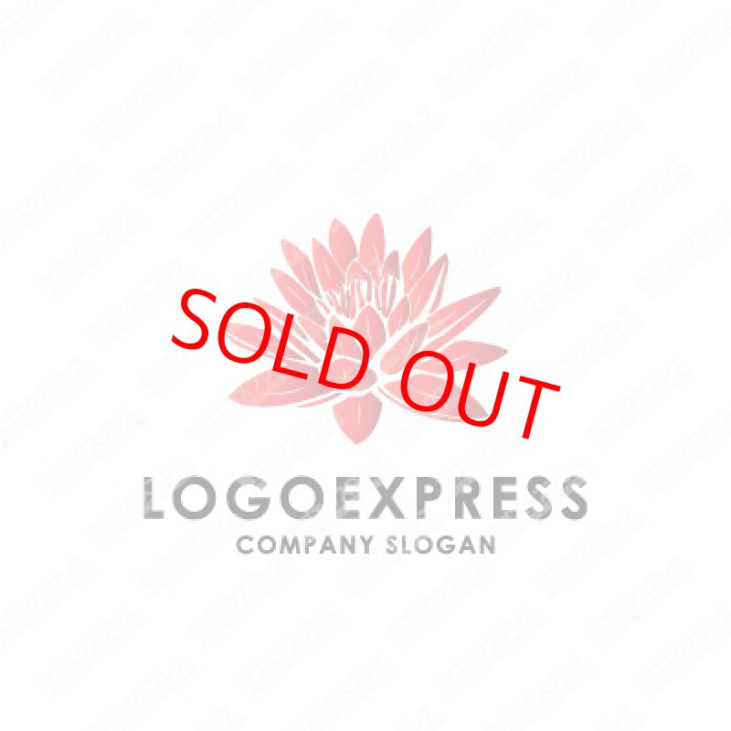 画像1: 赤い花のロゴ (1)