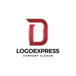 画像1: 赤い立体Dシャープロゴ (1)