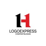 画像1: 赤と黒のHロゴ (1)