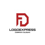 画像1: 赤色のFDロゴ (1)