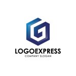 画像1: 洗練された六角形Gロゴ (1)