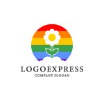 画像1: レインボーフラワーロゴ (1)