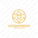 画像1: お米とキャラクターのロゴ (1)