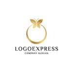 画像1: 蝶とリングのロゴ (1)