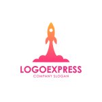 画像1: ロケットのロゴ (1)