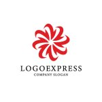 画像1: 回転する花のようなロゴ (1)