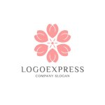 画像1: 桜の花のロゴ (1)