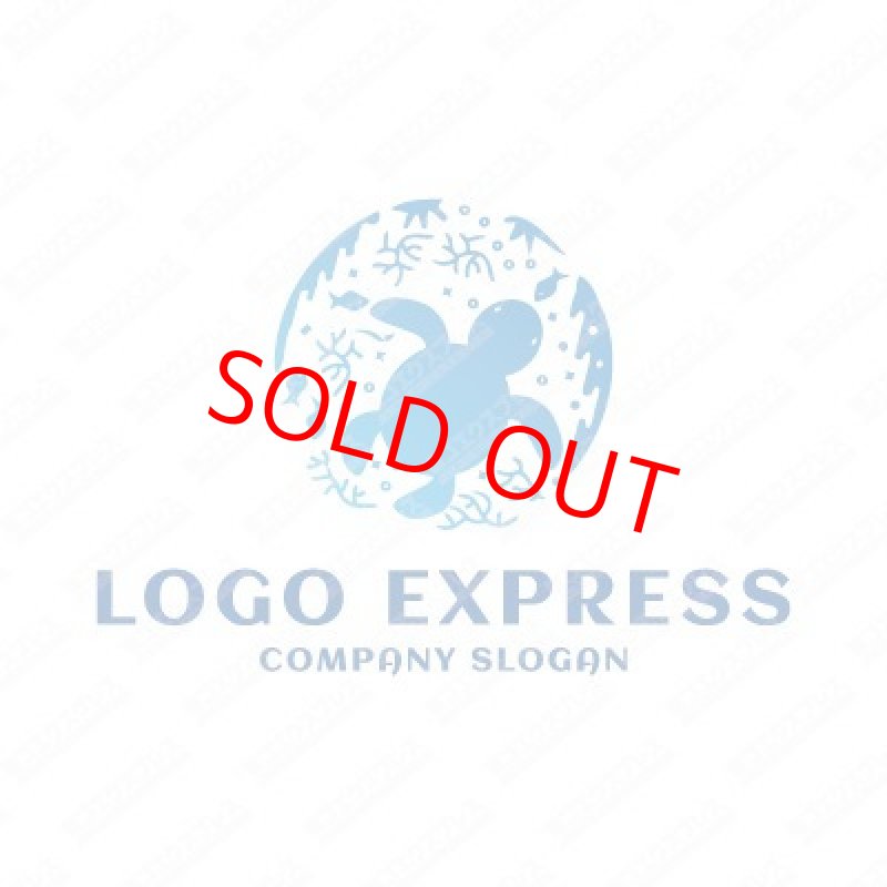 画像1: ウミガメのロゴ (1)